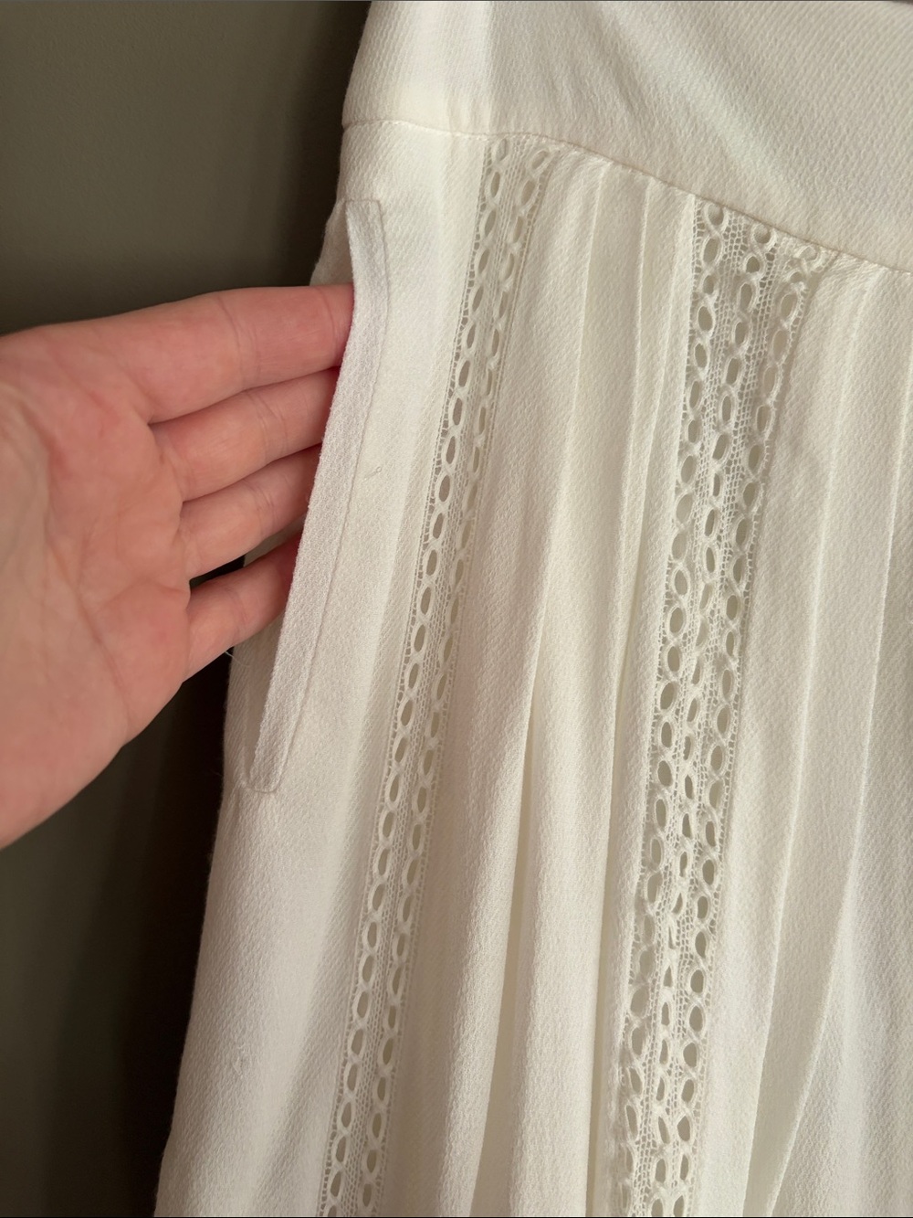 IRO Ginny Skirt in Ecru size 36 - Picture 8 of 17